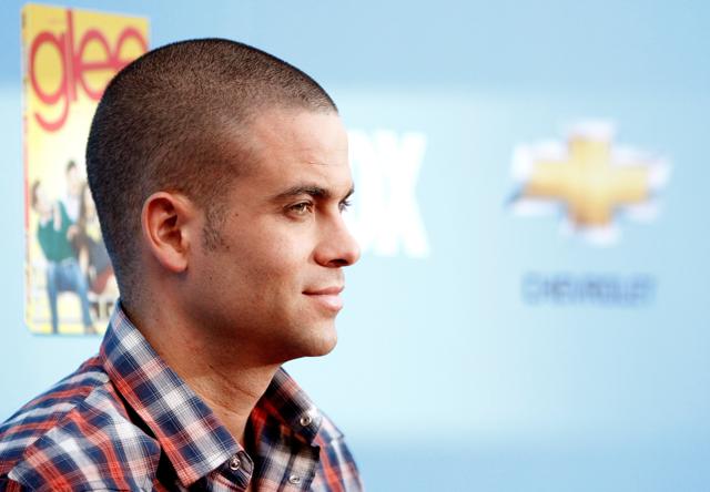 Cast member Mark Salling poses at the premiere for the second season of the television series Glee at Paramount studios in Los Angeles, California. (REUTERS)