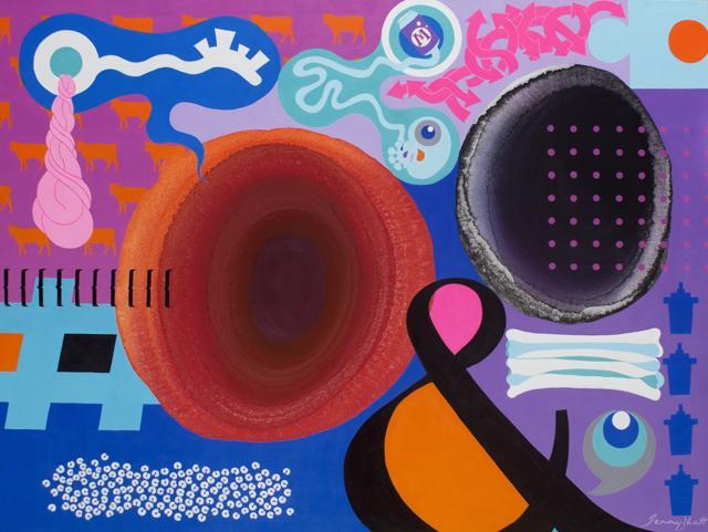 Mind Map 27, Jenny Bhatt, acrylic on canvas (Courtesy: Gallery Art and Soul )