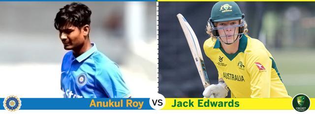 Anukul Roy is the leading wicket-taker for India in the U-19 World Cup with 2 wickets while Jack Edwards has been consistent. (HT Photo) Anukul Roy is the leading wicket-taker for India in the U-19 World Cup with 2 wickets while Jack Edwards has been consistent. (HT Photo)