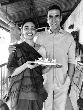 Radhika Apte as Gayatri, Lakshmikant Chauhan’s wife and his inspiration. Radhika Apte as Gayatri, Lakshmikant Chauhan’s wife and his inspiration.