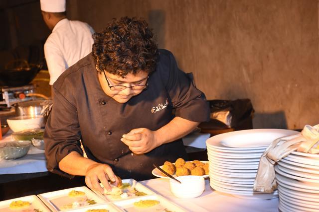 Chef Anumitra Gosh at the Marketplace