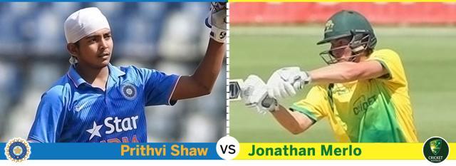 Prithvi Shaw has led from the front for India but Jonathan Merlo’s pace could trouble the openers at the start. (HT Photo) Prithvi Shaw has led from the front for India but Jonathan Merlo’s pace could trouble the openers at the start. (HT Photo)