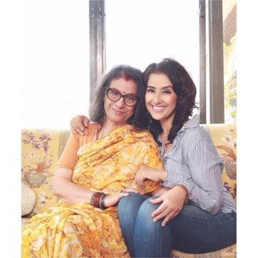 With her mother. (Manisha Koirala’s Instagram) With her mother. (Manisha Koirala’s Instagram)