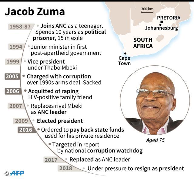 Profile of South African President Jacob Zuma. (AFP)