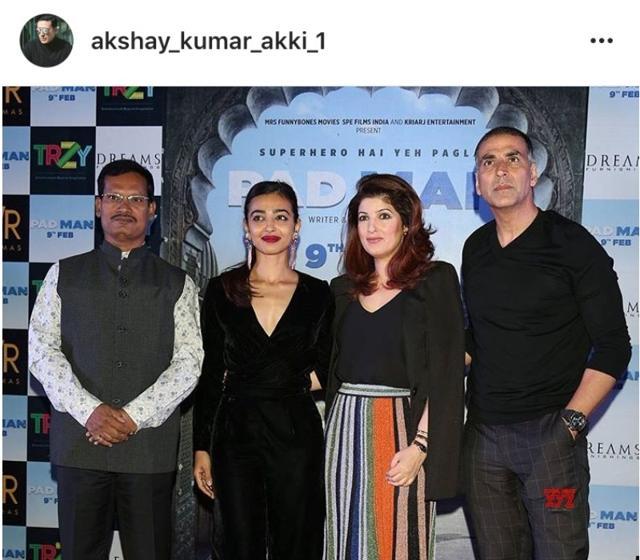 Twinkle’s multicolour striped midi skirt from high-end Italian label, Missoni, sells at Rs 1,00,800. (Instagram/ akshat_kumar_akki_1)