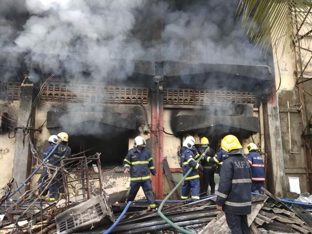 At 7.52am, the firefighters termed its as level 3 fire. At 7.52am, the firefighters termed its as level 3 fire.