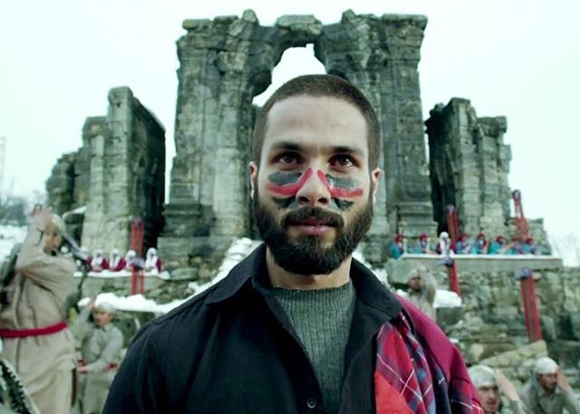 Actor Shahid Kapoor in a still from Haider (2014), which was set in Kashmir. Actor Shahid Kapoor in a still from Haider (2014), which was set in Kashmir.