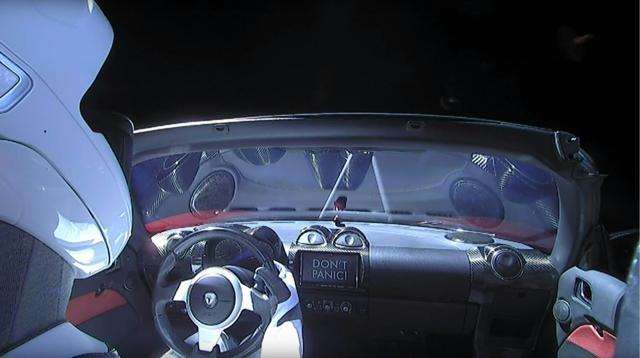 This still image taken from a SpaceX livestream video shows ‘Starman’ sitting in SpaceX CEO Elon Musk's cherry red Tesla roadster after the Falcon Heavy rocket delivered it into orbit around the Earth on February 2, 2018. (AFP) This still image taken from a SpaceX livestream video shows ‘Starman’ sitting in SpaceX CEO Elon Musk's cherry red Tesla roadster after the Falcon Heavy rocket delivered it into orbit around the Earth on February 2, 2018. (AFP)