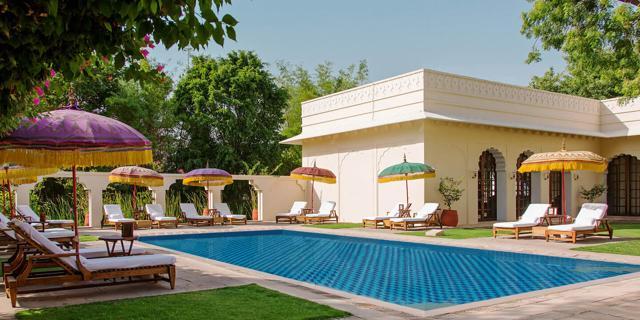 The pool at Oberoi Vanyavilas. (Hotel website) The pool at Oberoi Vanyavilas. (Hotel website)