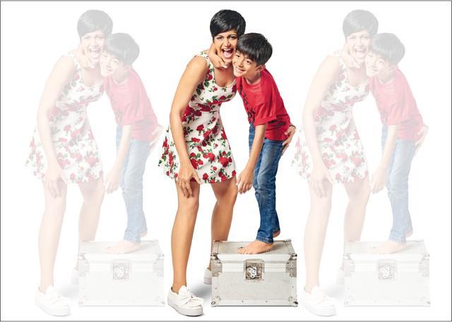 Mandira says the most beautiful thing she’s learnt from her son is not to overthink. (Mandira wears a dress from H&M. Vir wears a T-shirt from The Children’s Place and jeans from U.S. Polo Assn.) (Prabhat Shetty) Mandira says the most beautiful thing she’s learnt from her son is not to overthink. (Mandira wears a dress from H&M. Vir wears a T-shirt from The Children’s Place and jeans from U.S. Polo Assn.) (Prabhat Shetty)