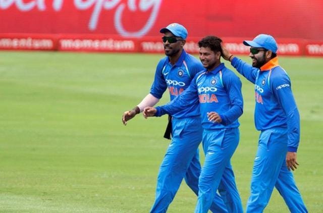 Kuldeep Yadav has formed a magnificent combination with Yuzvendra Chahal in the first three games of the one-day series. (REUTERS) Kuldeep Yadav has formed a magnificent combination with Yuzvendra Chahal in the first three games of the one-day series. (REUTERS)