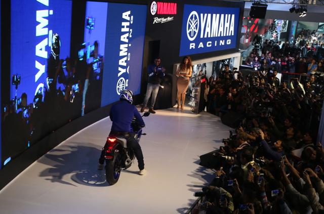 John Abraham at the launch of Yamaha R3 during the Auto Expo in Greater Noida. (Photos By Salman Ali/Hindustan Times) John Abraham at the launch of Yamaha R3 during the Auto Expo in Greater Noida. (Photos By Salman Ali/Hindustan Times)
