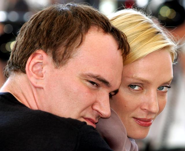 Quentin Tarantino (L) poses with Uma Thurman (R) during a photocall for their film Kill Bill Vol. 2 which was screened out of competition at the 57th Cannes Film Festival, May 16, 2004. (REUTERS) Quentin Tarantino (L) poses with Uma Thurman (R) during a photocall for their film Kill Bill Vol. 2 which was screened out of competition at the 57th Cannes Film Festival, May 16, 2004. (REUTERS)