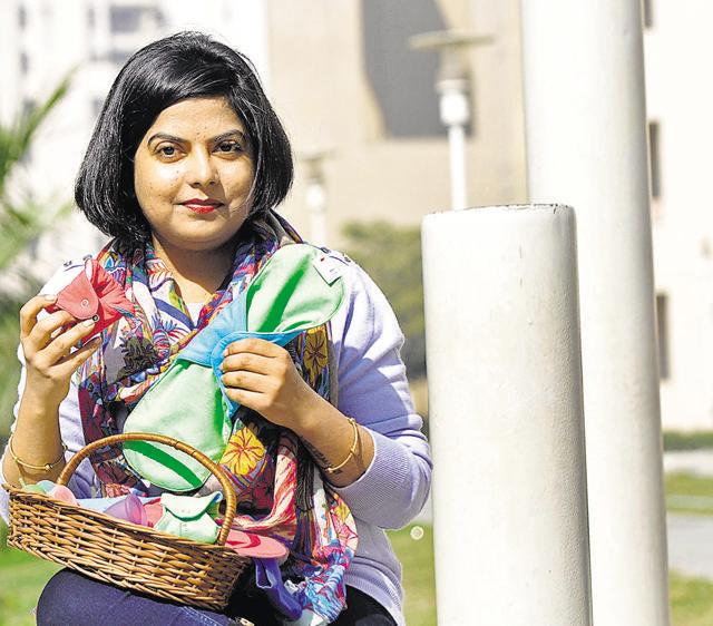 Priyanka Jai, founder of Hygiene and You, a website dedicated to promoting the use of sustainable menstrual products. (Sunil Ghosh/HT Photo) Priyanka Jai, founder of Hygiene and You, a website dedicated to promoting the use of sustainable menstrual products. (Sunil Ghosh/HT Photo)