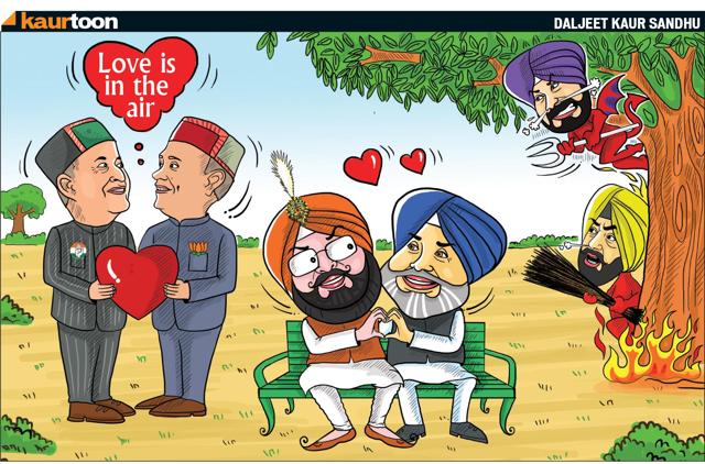 This Valentine’s Day, love is definitely in the air. (Illustration: Daljeet Kaur Sandhu/HT) This Valentine’s Day, love is definitely in the air. (Illustration: Daljeet Kaur Sandhu/HT)