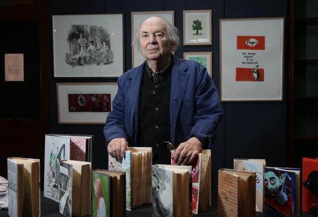 Blake’s vast collection of original illustrations – 35,000 works in total – are kept at the House of Illustration which he founded in 2014. (AFP/Daniel Leal-Olivas) Blake’s vast collection of original illustrations – 35,000 works in total – are kept at the House of Illustration which he founded in 2014. (AFP/Daniel Leal-Olivas)