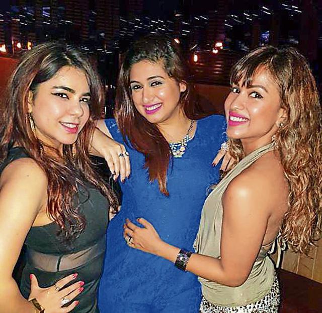 Vahbiz Dorabjee with friends Shefali and Jharna