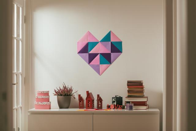 A paper pastel heart on a wall. (iStock) A paper pastel heart on a wall. (iStock)