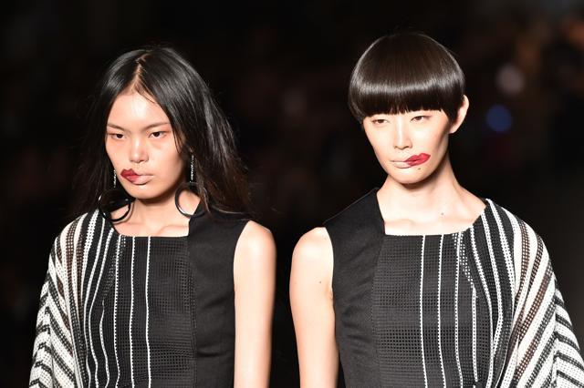 Models at the Atsushi Nakashima showcase at Milan Fashion Week. (AFP) Models at the Atsushi Nakashima showcase at Milan Fashion Week. (AFP)
