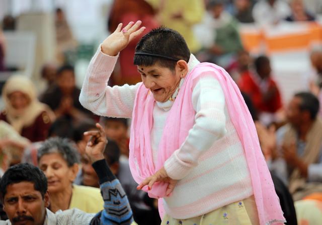 Meera loves dancing and talking to others. (Photo: Amal KS/HT)