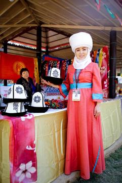 Explore traditional hats, stoles, and accessories made of sheep wool, at stall No. FC 4.