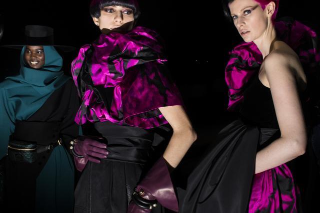 Marc Jacobs’ fall 2018 collection. Jacobs cinched his waist with extravagant leather sashes. (NYT) Marc Jacobs’ fall 2018 collection. Jacobs cinched his waist with extravagant leather sashes. (NYT)