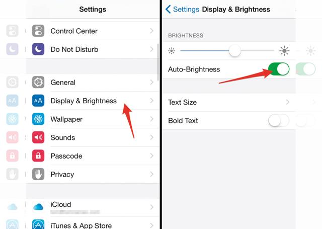 Leave your phone brightness at 40 to 50 per cent Leave your phone brightness at 40 to 50 per cent