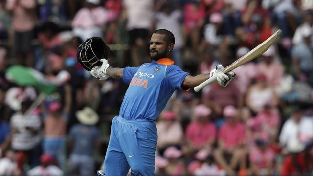 Shikhar Dhawan scored 323 runs at 64.60 with a century and two half-centuries. (AP )