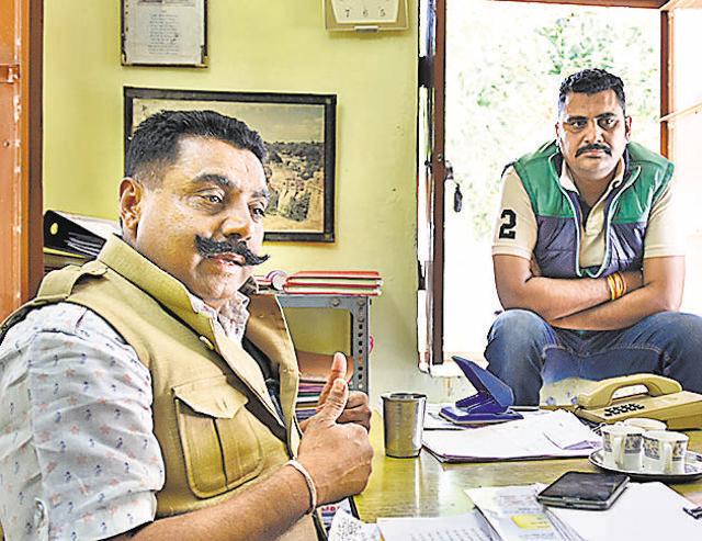 Narpat Singh Bhati (left) of Jauhar Smriti Sansthan and Govind Singh of Karni Sena. At Jauhar Bhavan, the Sansthan organises a daily puja of the three women believed to have led the jauhars in Chittorgarh. (Raj K Raj/HT PHOTO) Narpat Singh Bhati (left) of Jauhar Smriti Sansthan and Govind Singh of Karni Sena. At Jauhar Bhavan, the Sansthan organises a daily puja of the three women believed to have led the jauhars in Chittorgarh. (Raj K Raj/HT PHOTO)