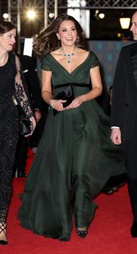 Catherine, Duchess of Cambridge attends the British Academy Film Awards (BAFTA) at the Royal Albert Hall in London, Britain February 18, 2018. (REUTERS) Catherine, Duchess of Cambridge attends the British Academy Film Awards (BAFTA) at the Royal Albert Hall in London, Britain February 18, 2018. (REUTERS)