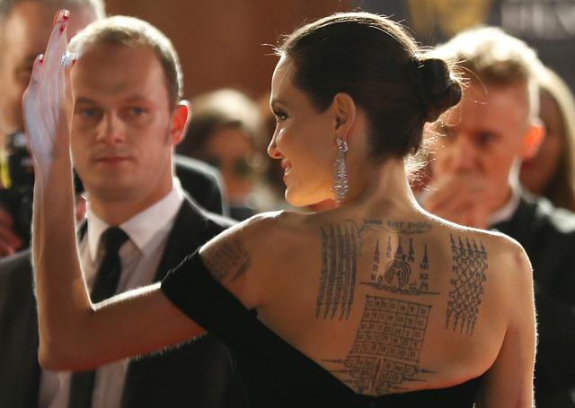 Angelina Jolie arrives at the British Academy of Film and Television Awards (BAFTA). (REUTERS) Angelina Jolie arrives at the British Academy of Film and Television Awards (BAFTA). (REUTERS)