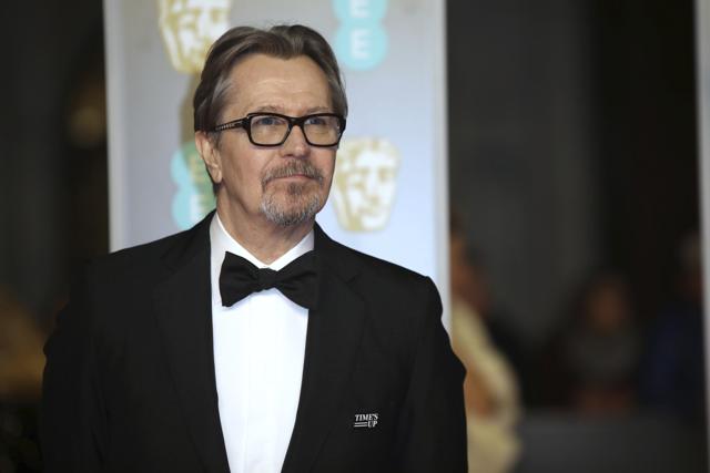 Actor Gary Oldman poses for photographers upon arrival at the BAFTA Awards. (Vianney Le Caer/Invision/AP) Actor Gary Oldman poses for photographers upon arrival at the BAFTA Awards. (Vianney Le Caer/Invision/AP)