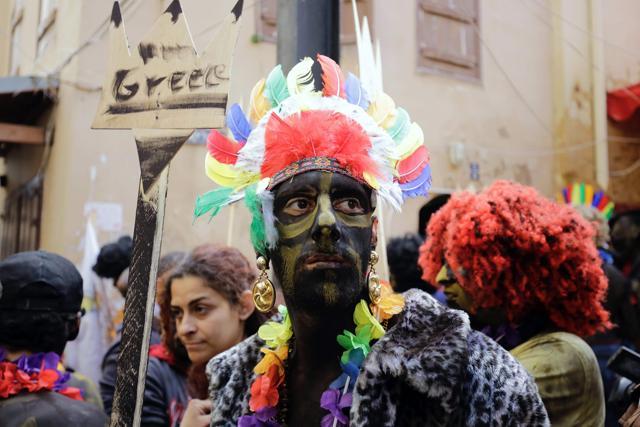 A participant at the carnival. (AFP) A participant at the carnival. (AFP)