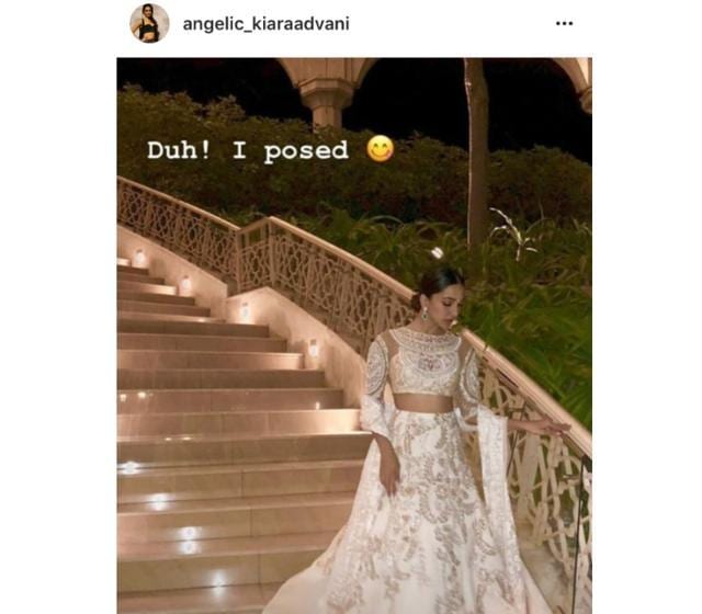 Kiara Advani in Manish Malhotra. (Instagram/ angelic_kiaraadvani)