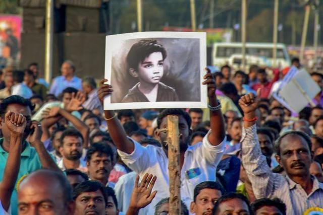 People gather in support of Kamal Haasan as he announces the launch of his political party 'Makkal Neethi Maiyam', in Madurai. (PTI Photo) People gather in support of Kamal Haasan as he announces the launch of his political party 'Makkal Neethi Maiyam', in Madurai. (PTI Photo)