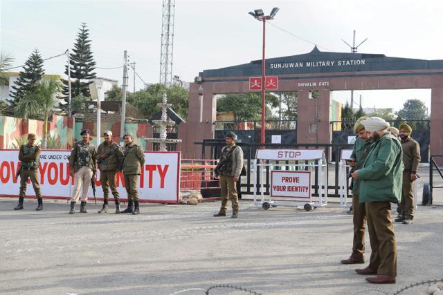Security personnel deployed at Sunjuwan military station during the militant attack in Jammu. (PTI File Photo) Security personnel deployed at Sunjuwan military station during the militant attack in Jammu. (PTI File Photo)