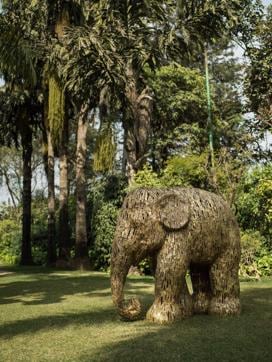 This sculpture by designer Vikram Goyal is made entirely of bronze and is titled Savitri. (Elephant Family) This sculpture by designer Vikram Goyal is made entirely of bronze and is titled Savitri. (Elephant Family)