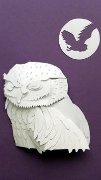 Independent designer and paper artist Samir Bharadwaj uses papercutting tools such as pen knives to create assembled 3D sculptures like this one. Independent designer and paper artist Samir Bharadwaj uses papercutting tools such as pen knives to create assembled 3D sculptures like this one.