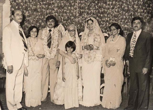 Manekia’s parents during their wedding.