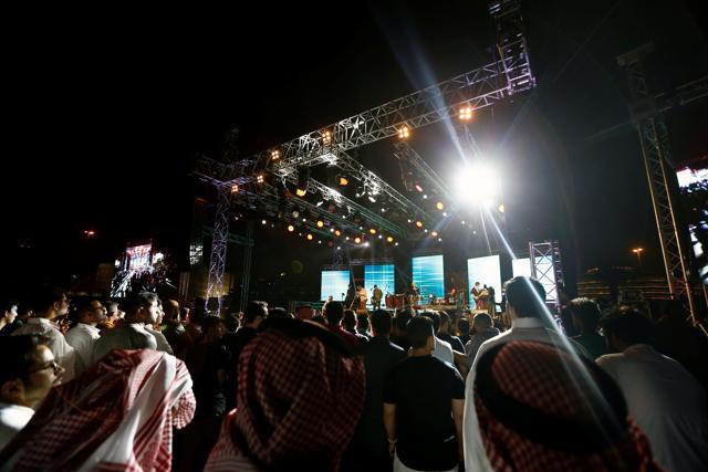 People attend the jazz festival in Riyadh. (Reuters Photo) People attend the jazz festival in Riyadh. (Reuters Photo)