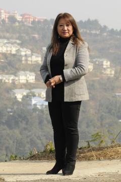 Rosemary Dzuvichu is a professor and one of the women leaders who battled the tribal leadership for 33% reservation for women in urban local bodies last year. (Samir Jana/HT PHOTO)