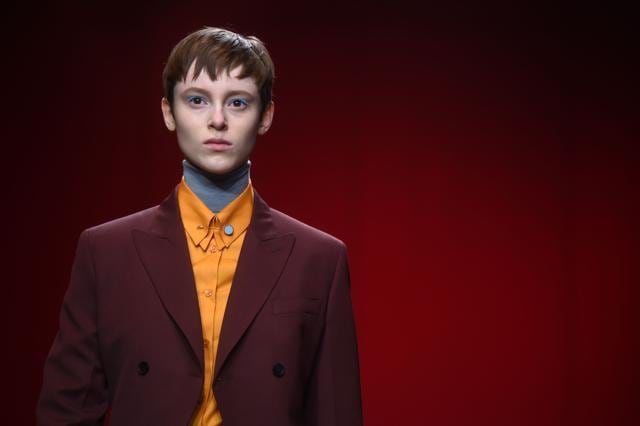 A model presents a creation by Salvatore Ferragamo during the women's Fall/Winter 2018/2019 collection. (AFP/Filippo Monteforte) A model presents a creation by Salvatore Ferragamo during the women's Fall/Winter 2018/2019 collection. (AFP/Filippo Monteforte)