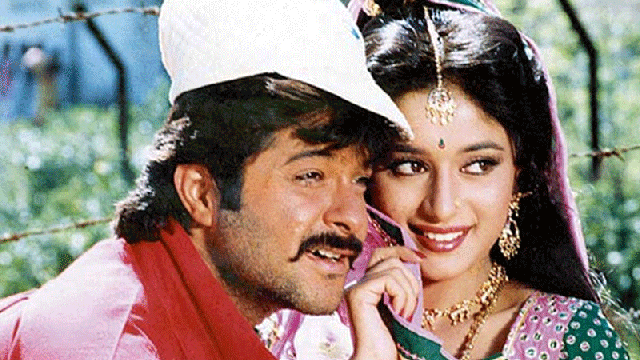 Madhuri Dixit and Anil Kapoor in Ram Lakhan. Madhuri Dixit and Anil Kapoor in Ram Lakhan.