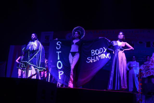 Galore, the fashion society of Maitreyi College, chose the theme, Stop Body Shaming.