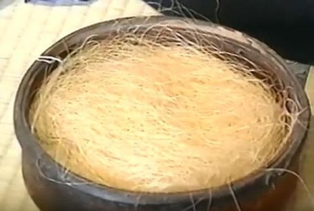 Ramie fibre. (Youtube)