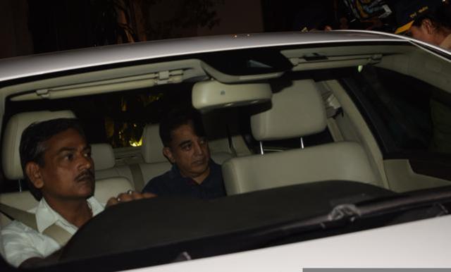 Mumbai: Actor turned politician Kamal Hassan arrives at actor Anil Kapoor's residence. (IANS) Mumbai: Actor turned politician Kamal Hassan arrives at actor Anil Kapoor's residence. (IANS)