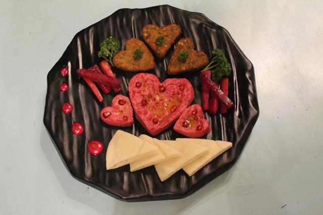 Colourful Mezze platter