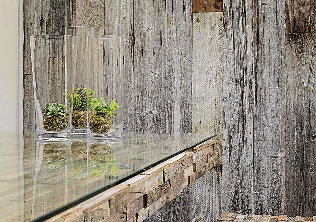 Reclaimed wood can be used on floors and walls. (Havwoods) Reclaimed wood can be used on floors and walls. (Havwoods)