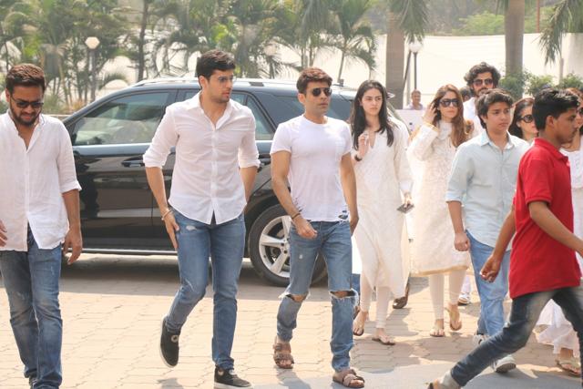 Sidharth Malhotra at celebration sports club to pay his last respects to Sridevi in Mumbai on Feb 28, 2018. (IANS) Sidharth Malhotra at celebration sports club to pay his last respects to Sridevi in Mumbai on Feb 28, 2018. (IANS)