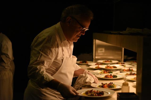 Chef Alain Passard says that cooking vegetables is like painting or couture. (Sarang Gupta/HT Photo)